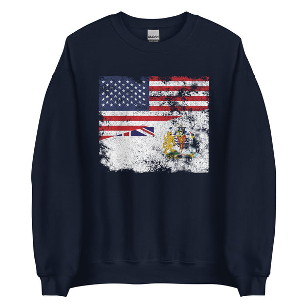 British Antarctic Territory USA Flag Sweatshirt