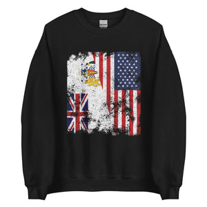 British Antarctic Territory USA Flag Sweatshirt