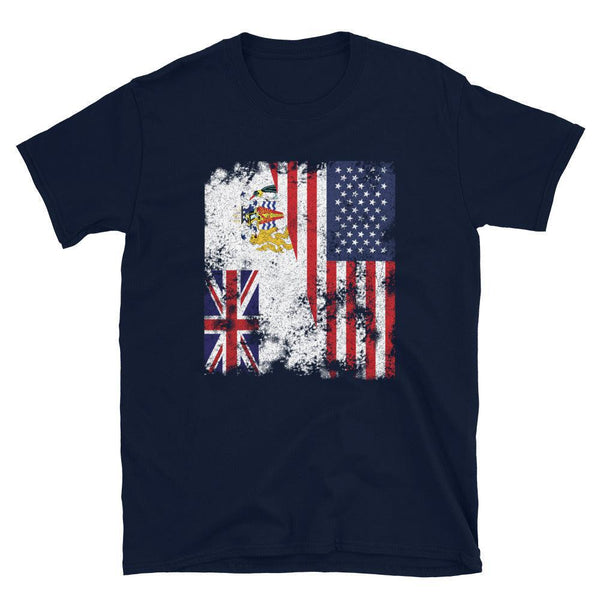 British Antarctic Territory USA Flag T-Shirt