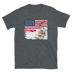 British Antarctic Territory USA Flag T-Shirt