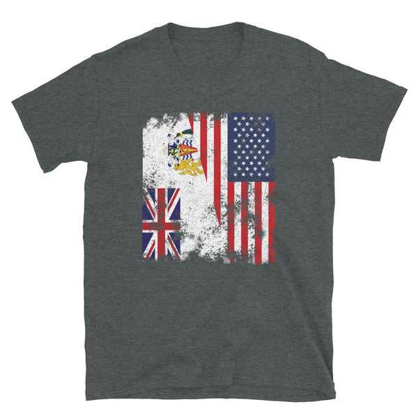 British Antarctic Territory USA Flag T-Shirt