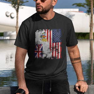 British Antarctic Territory USA Flag T-Shirt