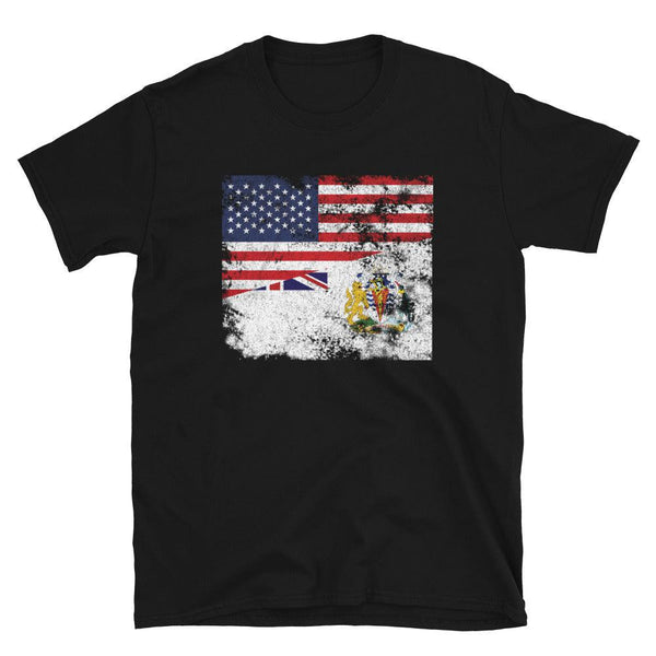 British Antarctic Territory USA Flag T-Shirt