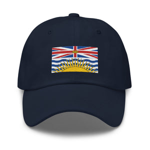 British Columbia Flag Cap - Adjustable Embroidered Dad Hat