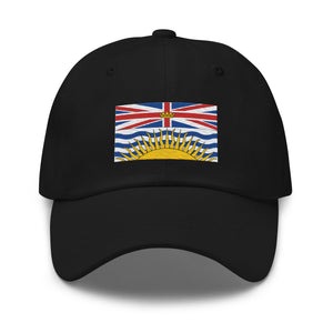 British Columbia Flag Cap - Adjustable Embroidered Dad Hat