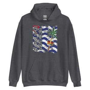 British Indian Ocean Territory Flag - Distressed Flag Hoodie