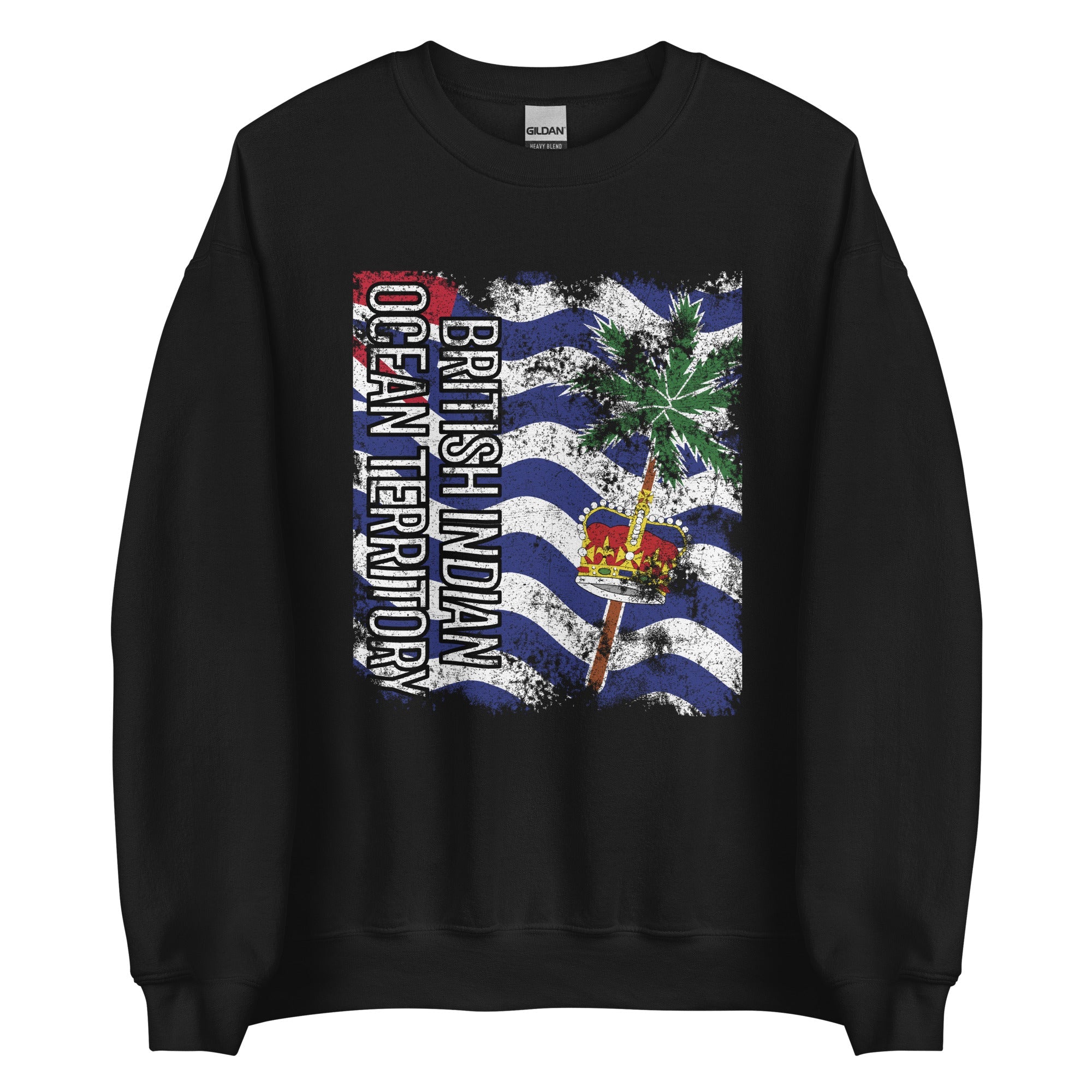 British Indian Ocean Territory Flag - Distressed Flag Sweatshirt