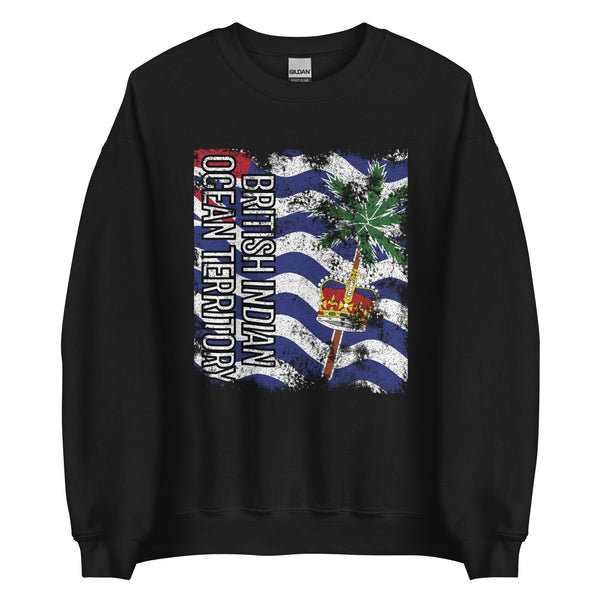 British Indian Ocean Territory Flag - Distressed Flag Sweatshirt