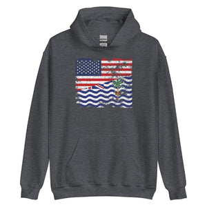 British Indian Ocean Territory USA Flag Hoodie