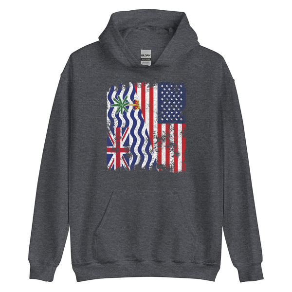 British Indian Ocean Territory USA Flag Hoodie