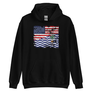 British Indian Ocean Territory USA Flag Hoodie