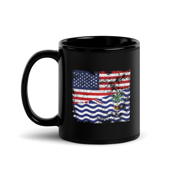 British Indian Ocean Territory USA Flag Mug