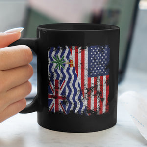 British Indian Ocean Territory USA Flag Mug