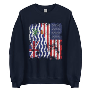 British Indian Ocean Territory USA Flag Sweatshirt