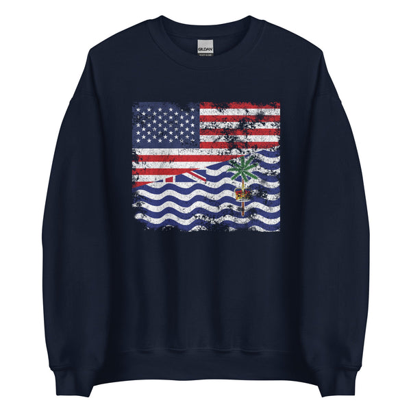 British Indian Ocean Territory USA Flag Sweatshirt