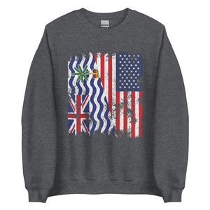 British Indian Ocean Territory USA Flag Sweatshirt