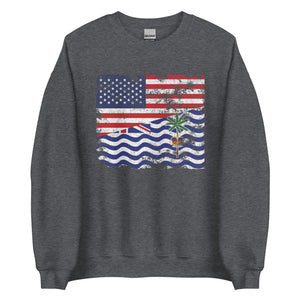 British Indian Ocean Territory USA Flag Sweatshirt