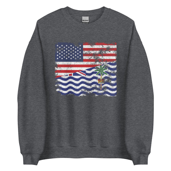 British Indian Ocean Territory USA Flag Sweatshirt