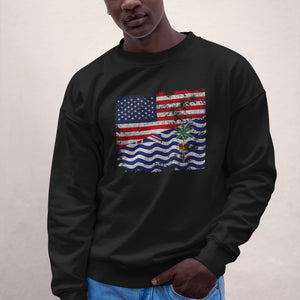 British Indian Ocean Territory USA Flag Sweatshirt
