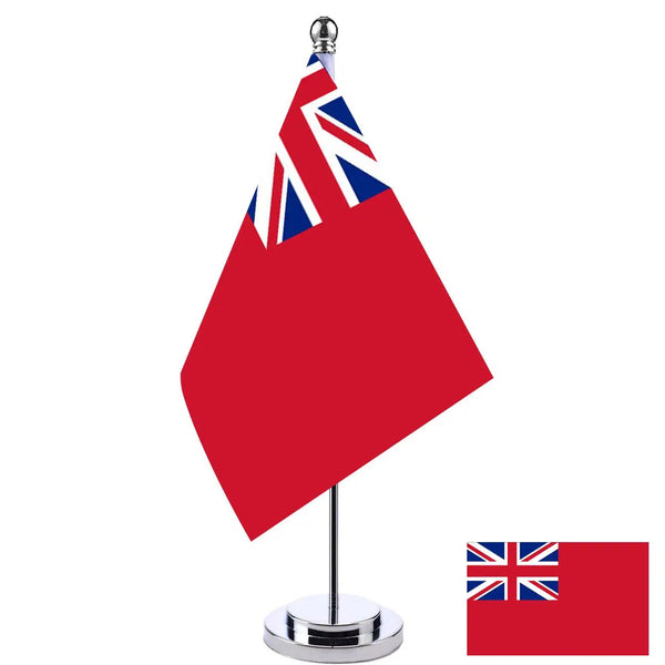 British Red Ensign Desk Flag - Small Office Table Flag