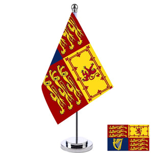 British Royal Standard Desk Flag - Small Office Table Flag