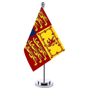 British Royal Standard Desk Flag - Small Office Table Flag