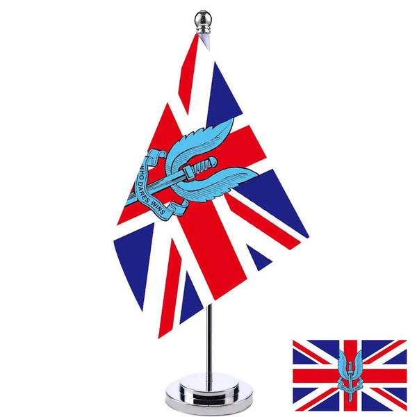 British SAS Desk Flag - Small Office Table Flag