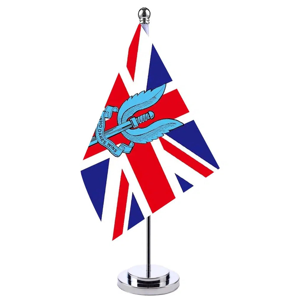 British SAS Desk Flag - Small Office Table Flag