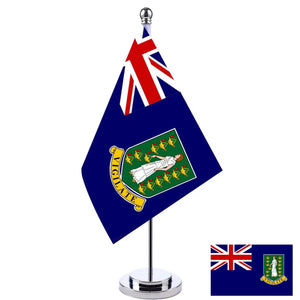 British Virgin Islands Desk Flag - Small Office Table Flag