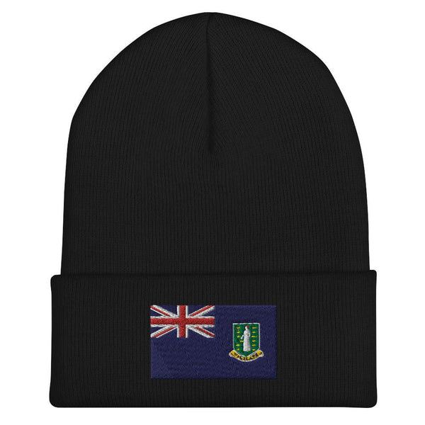 British Virgin Islands Flag Beanie - Embroidered Winter Hat