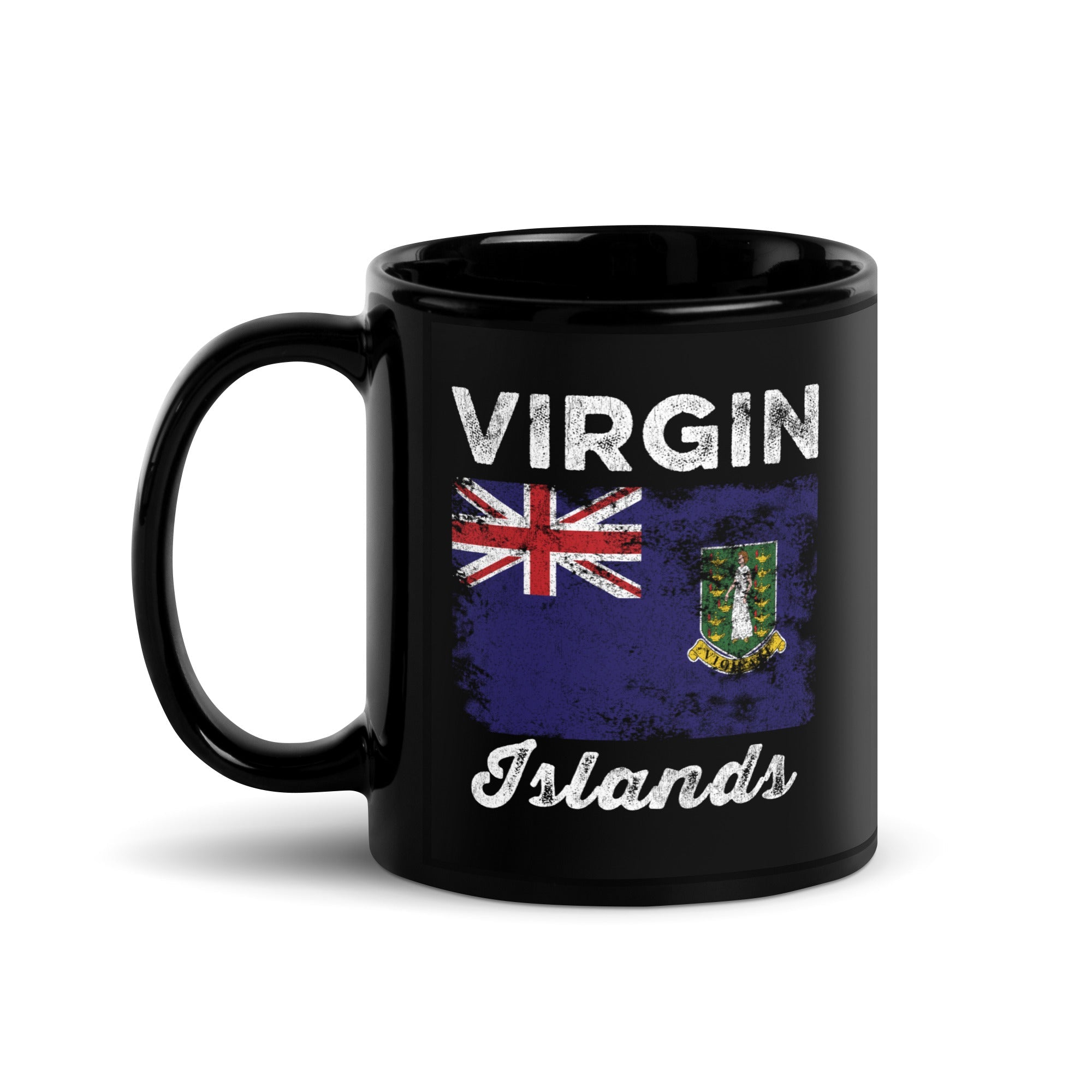 British Virgin Islands Flag Distressed Mug