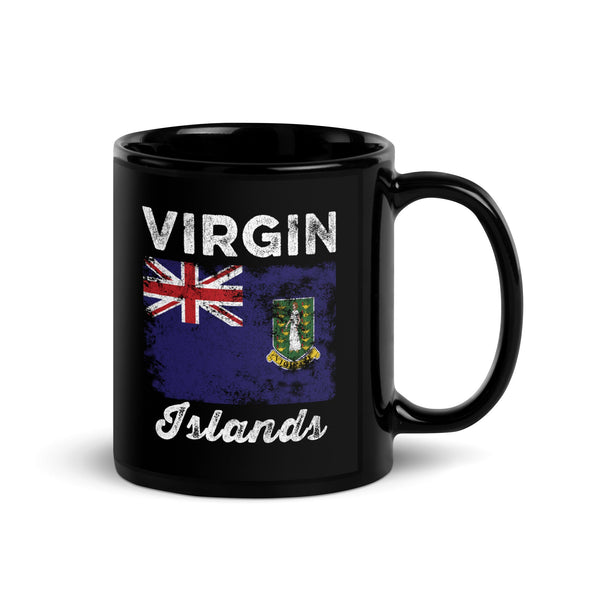 British Virgin Islands Flag Distressed Mug