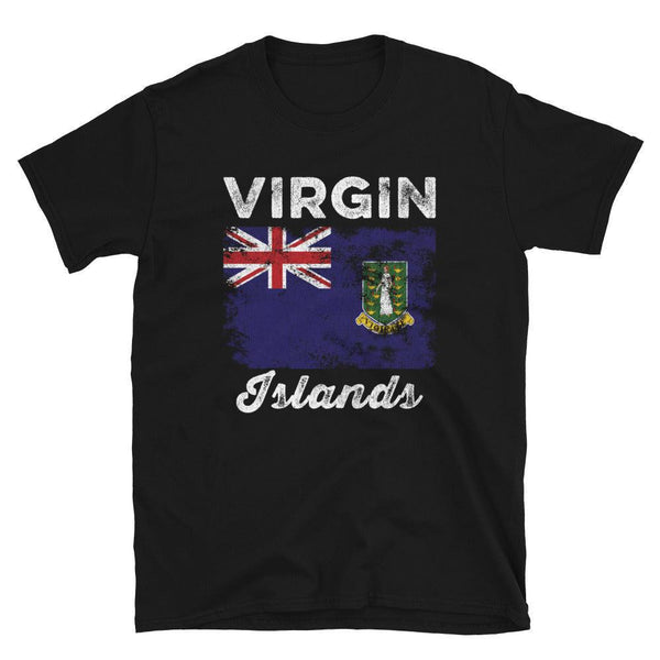 British Virgin Islands Flag Distressed T-Shirt