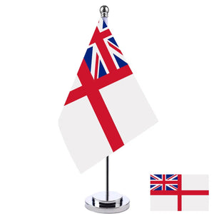 British White Ensign Desk Flag - Small Office Table Flag