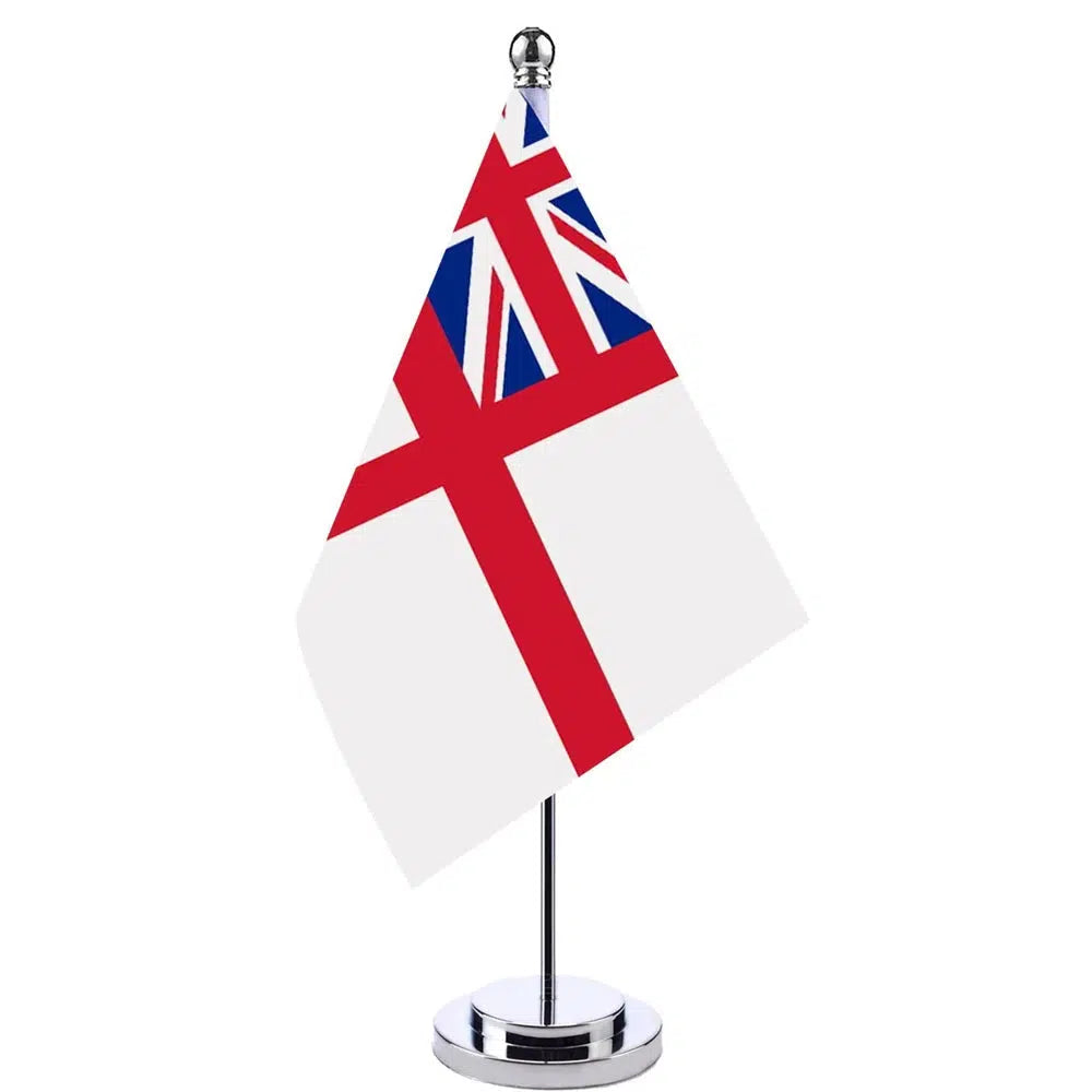 British White Ensign Desk Flag - Small Office Table Flag