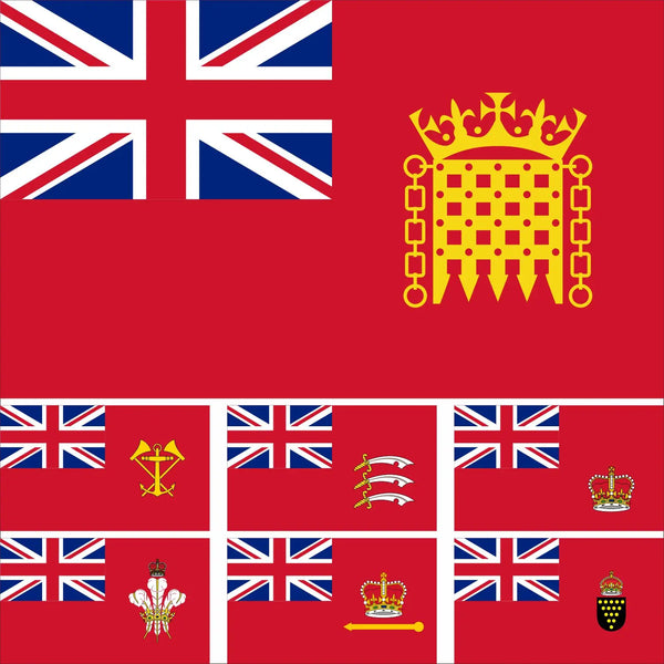 British Yacht Club Flags - 90x150cm(3x5ft) - 60x90cm(2x3ft)