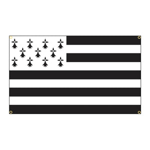 Brittany Flag - 90x150cm(3x5ft) - 60x90cm(2x3ft)