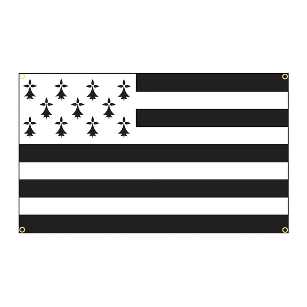 Brittany Flag - 90x150cm(3x5ft) - 60x90cm(2x3ft)