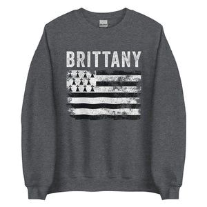 Brittany Flag Distressed - Breton Flag Sweatshirt
