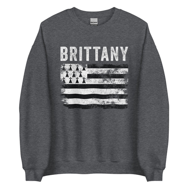 Brittany Flag Distressed - Breton Flag Sweatshirt
