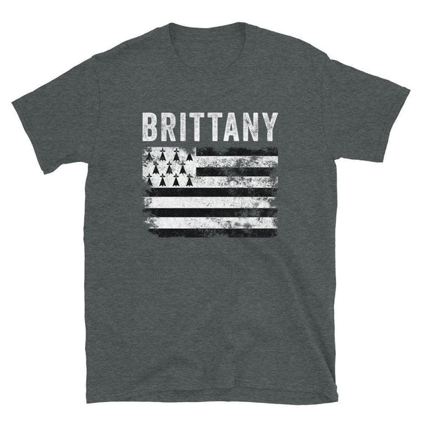 Brittany Flag Distressed - Breton Flag T-Shirt