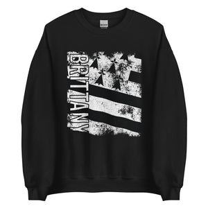 Brittany Flag - Distressed Flag Sweatshirt