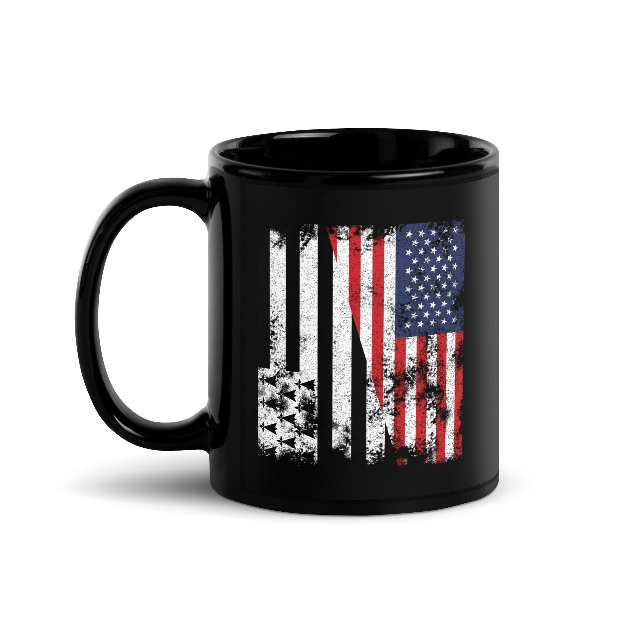 Brittany USA Flag - Half American Mug