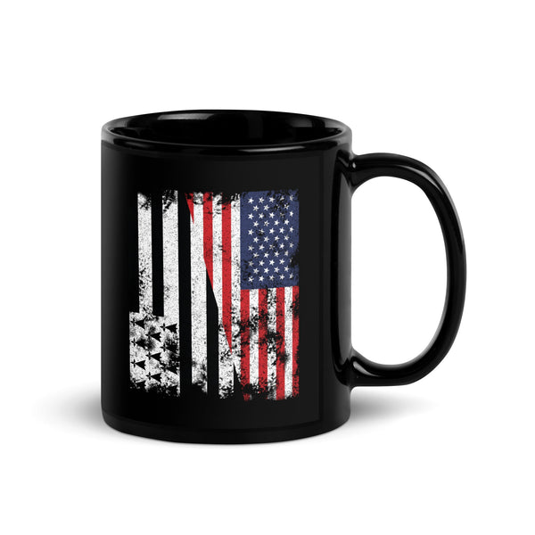 Brittany USA Flag - Half American Mug