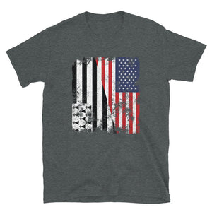 Brittany USA Flag - Half American T-Shirt