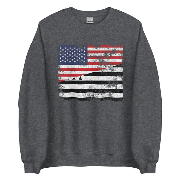 Brittany USA Flag Sweatshirt