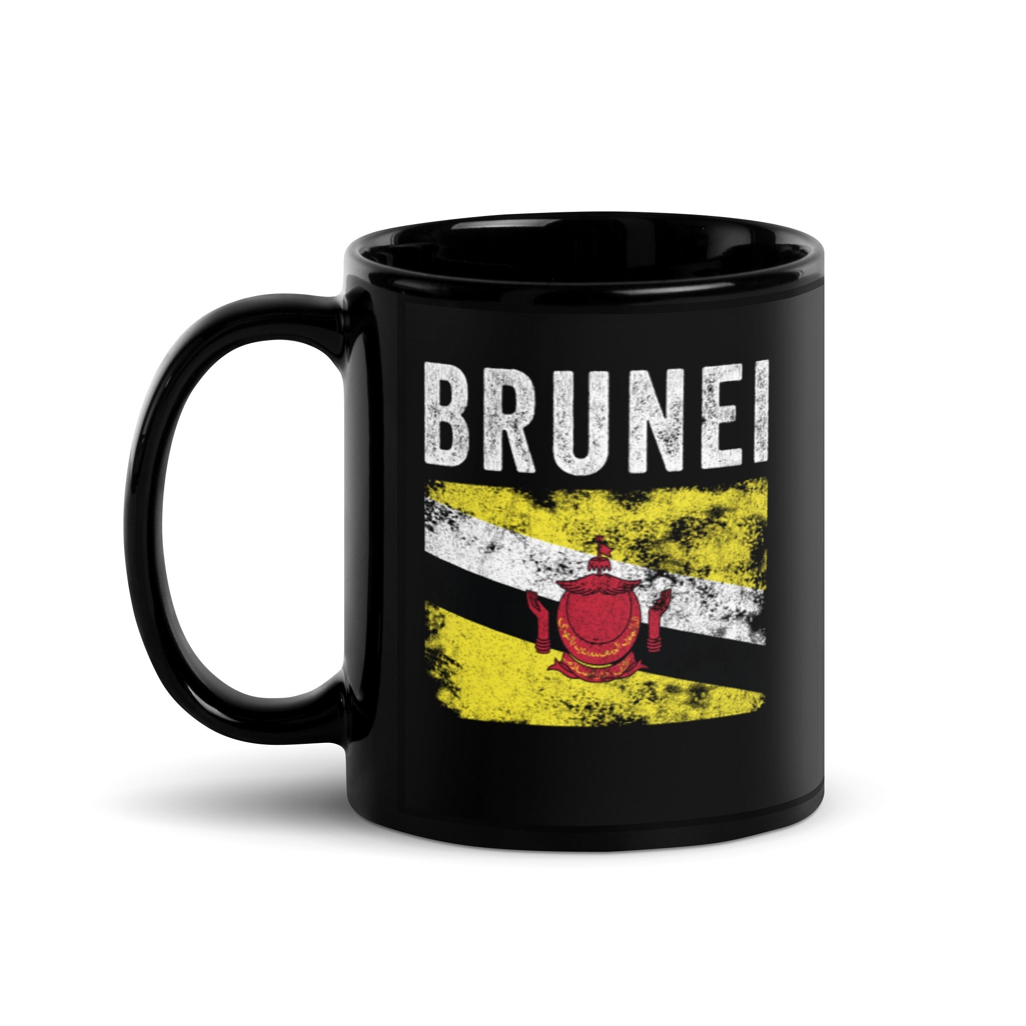 Brunei Flag Distressed - Bruneian Flag Mug