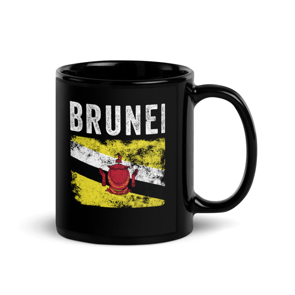 Brunei Flag Distressed - Bruneian Flag Mug