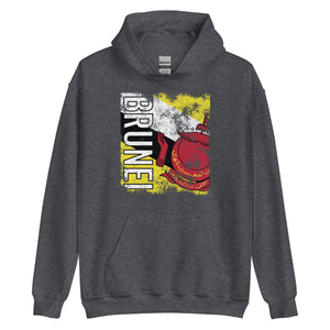 Brunei Flag - Distressed Flag Hoodie