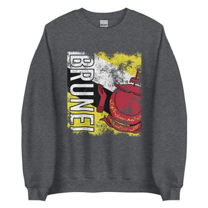 Brunei Flag - Distressed Flag Sweatshirt